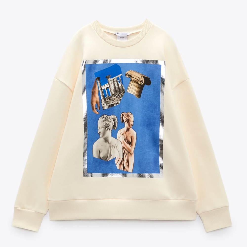 Zara | Printed Venus Italica Sweater